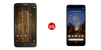 Compare Alcatel Fierce 4 vs Google Pixel 3a