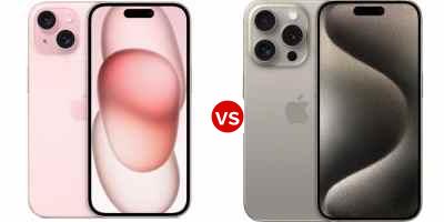 Compare Apple iPhone 15 vs Apple iPhone 15 Pro