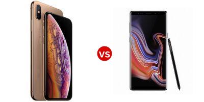 Compare Apple iPhone XS Max vs Samsung Galaxy Note9