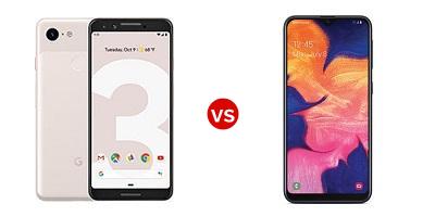 Compare Google Pixel 3 vs Samsung Galaxy A10e