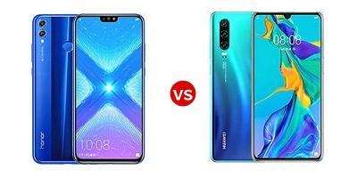 Compare Huawei Honor 8X vs Huawei P30