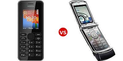 Compare Nokia 108 Dual SIM vs Motorola RAZR V3