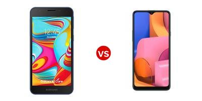Compare Samsung Galaxy A2 Core vs Samsung Galaxy A20s