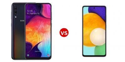 Compare Samsung Galaxy A50 vs Samsung Galaxy A52 5G