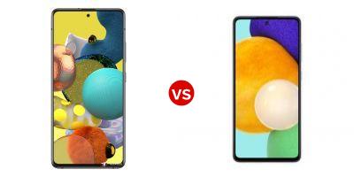 Compare Samsung Galaxy A51 5G vs Samsung Galaxy A52