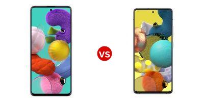 Compare Samsung Galaxy A51 vs Samsung Galaxy A51 5G UW