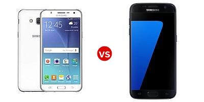 Compare Samsung Galaxy J7 vs Samsung Galaxy S7 edge