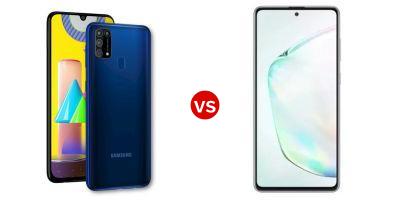 Compare Samsung Galaxy M31 vs Samsung Galaxy S20 Ultra 5G
