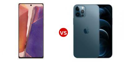 Compare Samsung Galaxy Note20 Ultra 5G vs Apple iPhone 12 Pro
