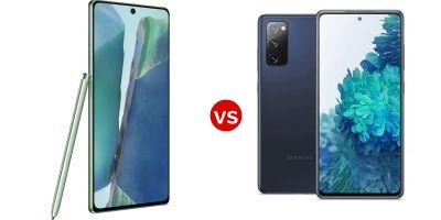 Compare Samsung Galaxy Note20 vs Samsung Galaxy S20 FE