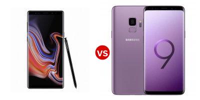 Compare Samsung Galaxy Note9 vs Samsung Galaxy S9
