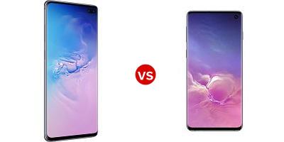 Compare Samsung Galaxy S10+ vs Samsung Galaxy S10