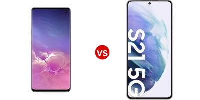 Compare Samsung Galaxy S10 5G vs Samsung Galaxy S21+ 5G