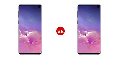 Compare Samsung Galaxy S10 vs Samsung Galaxy S10