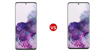 Compare Samsung Galaxy S20+ 5G vs Samsung Galaxy S20