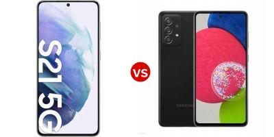 Compare Samsung Galaxy S21+ 5G vs Samsung Galaxy A52s 5G