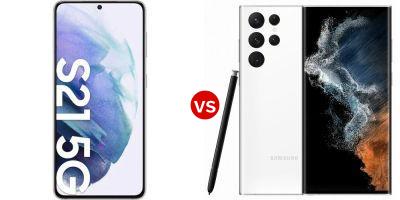 Compare Samsung Galaxy S21+ 5G vs Samsung Galaxy S22 Ultra 5G