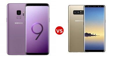 Compare Samsung Galaxy S9 vs Samsung Galaxy Note8
